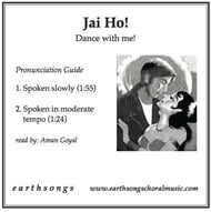 Jai Ho CD choral sheet music cover